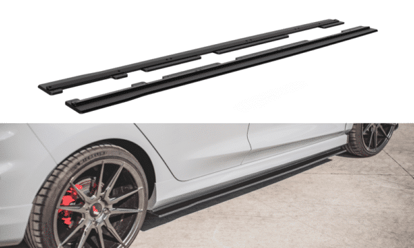 MAXTON DESIGN - Racing Durability Lišty pod prahy Ford Fiesta Mk8 ST / ST-Line , Black