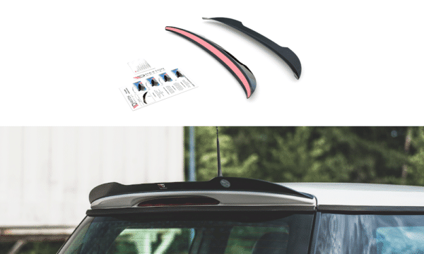 MAXTON DESIGN - Predlženie spoilera  Mini Cooper / One R50 , 
Čierny lesk 

,