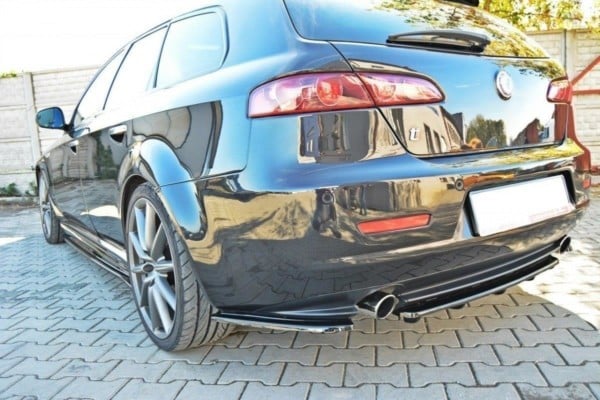 MAXTON DESIGN - Bočné difúzory zadného náraznika ALFA ROMEO 159 , Čierny lesk – Obrázok 3