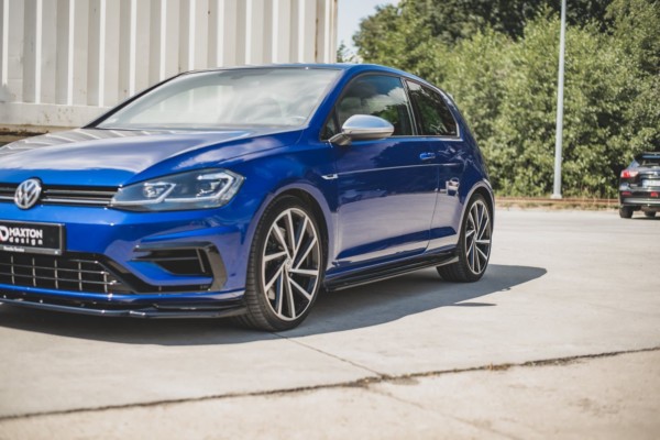 MAXTON DESIGN - Lišty pod prahy V.4 VW Golf 7 R / R-Line Facelift , Čierny lesk – Obrázok 3