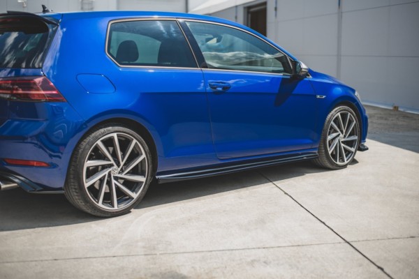 MAXTON DESIGN - Lišty pod prahy V.4 VW Golf 7 R / R-Line Facelift , Čierny lesk – Obrázok 4