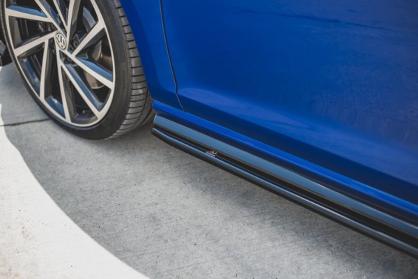 MAXTON DESIGN - Lišty pod prahy V.4 VW Golf 7 R / R-Line Facelift , Čierny lesk – Obrázok 6