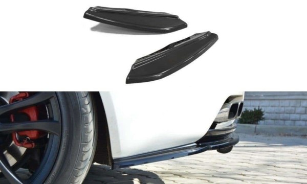 MAXTON DESIGN - Bočné difúzory zadného náraznika Alfa Romeo Brera , Čierny lesk