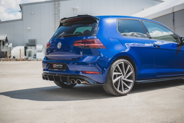 MAXTON DESIGN - Difúzor zadného náraznika  V.3 VW Golf 7 R Facelift , 
Čierny lesk 
 
, – Obrázok 2