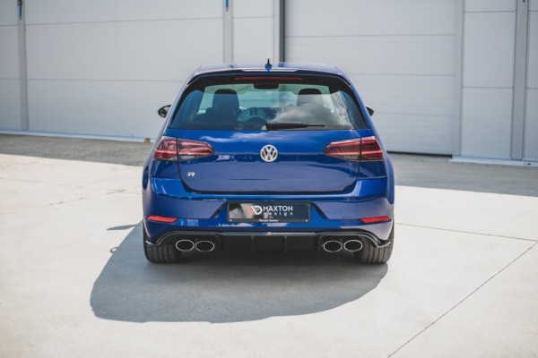 MAXTON DESIGN - Difúzor zadného náraznika  V.3 VW Golf 7 R Facelift , 
Čierny lesk 
 
, – Obrázok 3