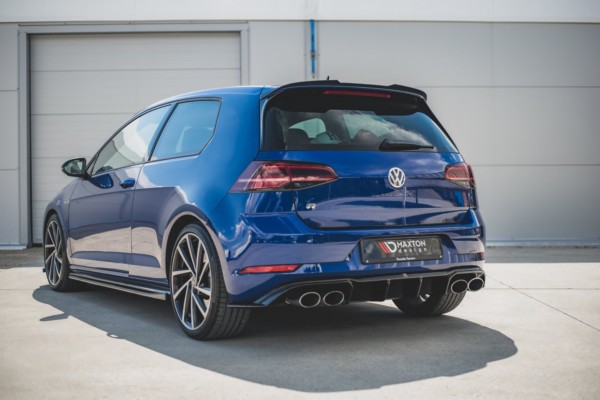 MAXTON DESIGN - Difúzor zadného náraznika  V.3 VW Golf 7 R Facelift , 
Čierny lesk 
 
, – Obrázok 4