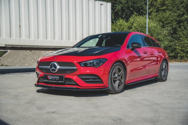 MAXTON DESIGN - Spoiler pod Predný náraznik   V.2 Mercedes-Benz CLA AMG-Line C118 , Čierny lesk 


, – Obrázok 2