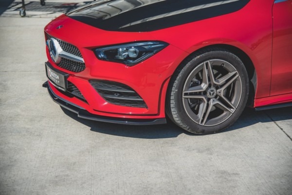MAXTON DESIGN - Spoiler pod Predný náraznik   V.2 Mercedes-Benz CLA AMG-Line C118 , Čierny lesk 


, – Obrázok 4