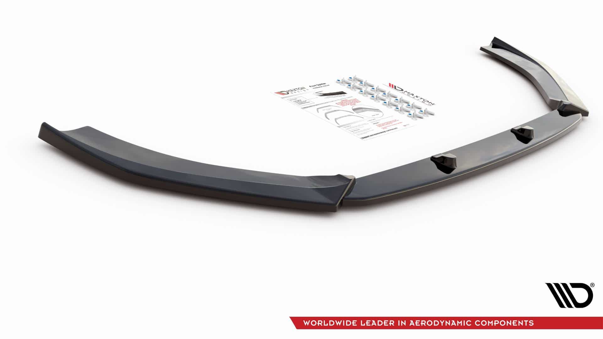 MAXTON DESIGN - Spoiler pod Predný náraznik V.4 Audi RS3 8V FL Sportback , Čierny lesk – Obrázok 8