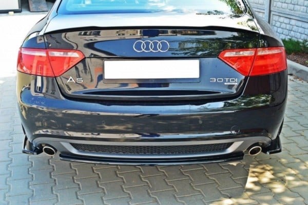 MAXTON DESIGN - Bočné difúzory zadného náraznika AUDI A5 S-LINE , Čierny lesk – Obrázok 2