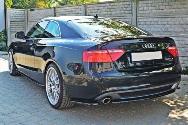 MAXTON DESIGN - Bočné difúzory zadného náraznika AUDI A5 S-LINE , Čierny lesk – Obrázok 3