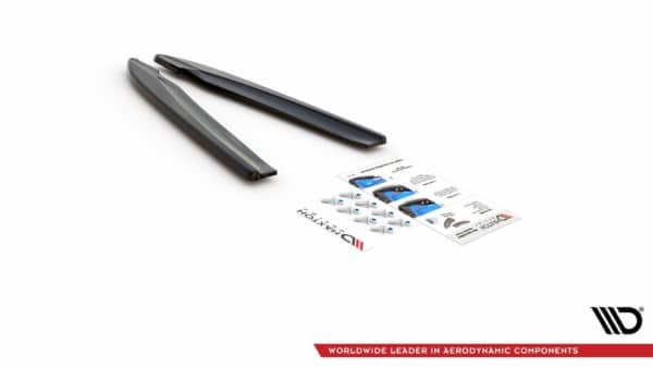 MAXTON DESIGN - Bočné difúzory zadného náraznika V.2 Audi S8 D4 Facelift , Čierny lesk , – Obrázok 8