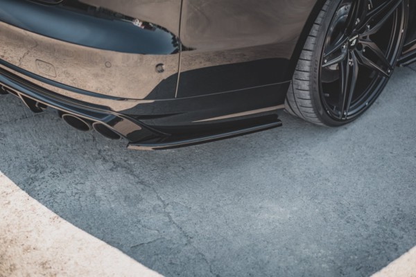 MAXTON DESIGN - Bočné difúzory zadného náraznika V.2 Audi S8 D4 Facelift , Čierny lesk , – Obrázok 5