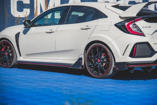 MAXTON DESIGN - Racing Durability Lišty pod prahy Honda Civic X Type-R , Black – Obrázok 2