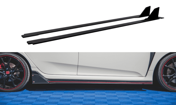 MAXTON DESIGN - Racing Durability Lišty pod prahy Honda Civic X Type-R , Black