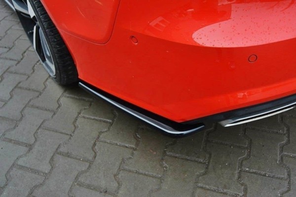 MAXTON DESIGN - Bočné difúzory zadného náraznika AUDI A7 S-LINE (FACELIFT) , Čierny lesk – Obrázok 2