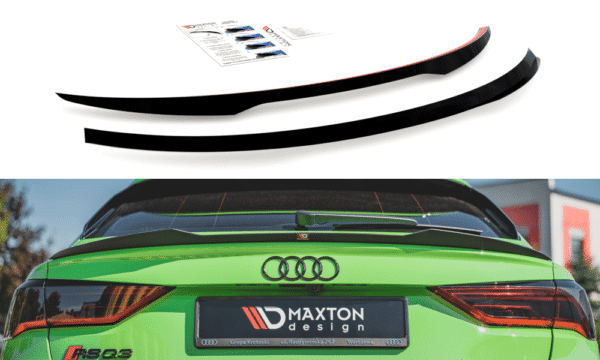 MAXTON DESIGN - Predlženie spoilera  Audi RSQ3 Sportback F3 , 
Čierny lesk 

,