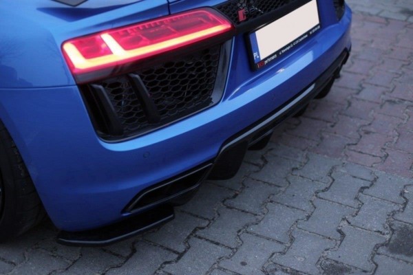 MAXTON DESIGN - Bočné difúzory zadného náraznika Audi R8 Mk.2 , Čierny lesk – Obrázok 2