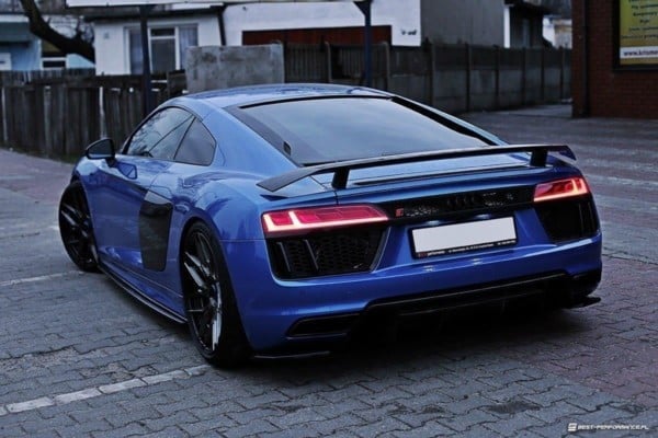MAXTON DESIGN - Bočné difúzory zadného náraznika Audi R8 Mk.2 , Čierny lesk – Obrázok 3