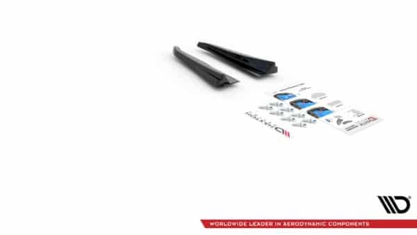 MAXTON DESIGN - Bočné difúzory zadného náraznika Audi RSQ3 F3 , Čierny lesk , – Obrázok 8