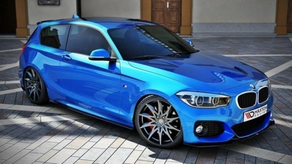 MAXTON DESIGN - Lišty pod prahy V.1 BMW 1 F20 M135i / M140i / M-Pack , Čierny lesk – Obrázok 2