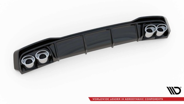 MAXTON DESIGN - Difúzor zadného náraznika  + Výfuk - koncovky Audi A7 C8 S-Line , Čierny lesk  ,Chrome – Obrázok 12