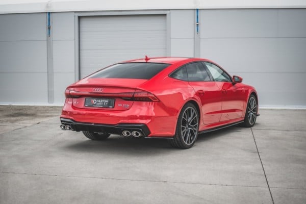 MAXTON DESIGN - Difúzor zadného náraznika  + Výfuk - koncovky Audi A7 C8 S-Line , Čierny lesk 
 
,
Black – Obrázok 2