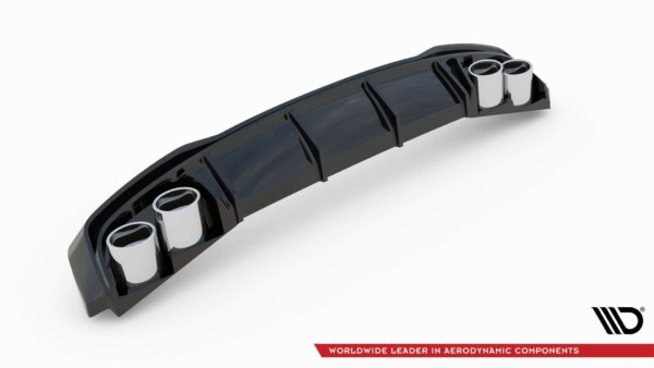 MAXTON DESIGN - Difúzor zadného náraznika  + Výfuk - koncovky Audi A7 C8 S-Line , Čierny lesk 
 
,
Black – Obrázok 11