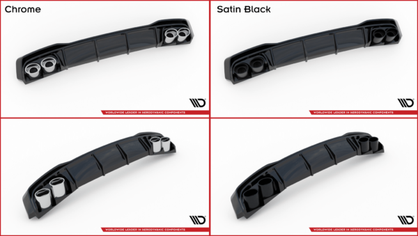 MAXTON DESIGN - Difúzor zadného náraznika  + Výfuk - koncovky Audi A7 C8 S-Line , Čierny lesk 
 
,
Black – Obrázok 14
