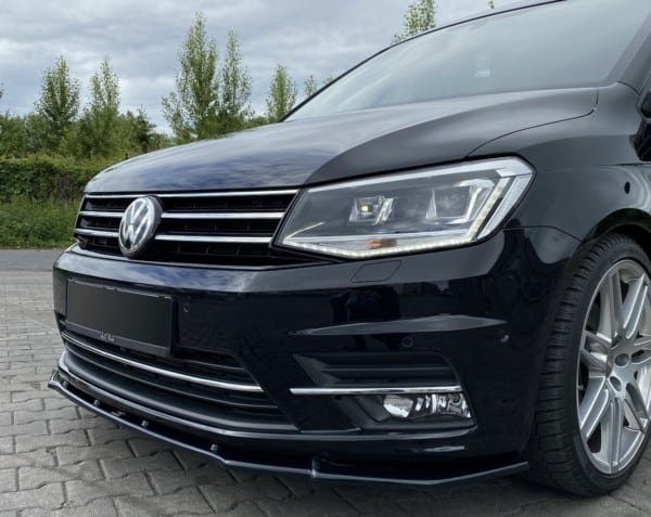 MAXTON DESIGN - Spoiler pod Predný náraznik Volkswagen Caddy Mk. 4 , Čierny lesk – Obrázok 2