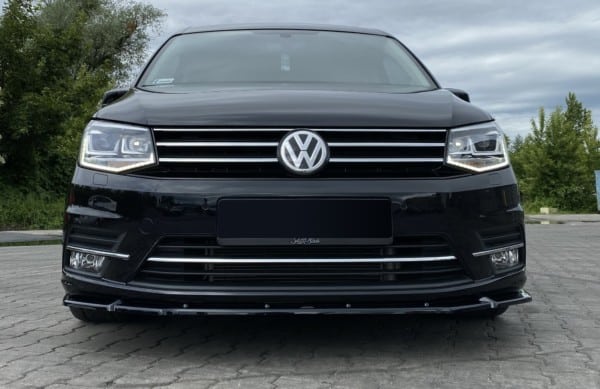 MAXTON DESIGN - Spoiler pod Predný náraznik Volkswagen Caddy Mk. 4 , Čierny lesk – Obrázok 4