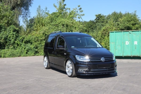 MAXTON DESIGN - Spoiler pod Predný náraznik Volkswagen Caddy Mk. 4 , Čierny lesk – Obrázok 5
