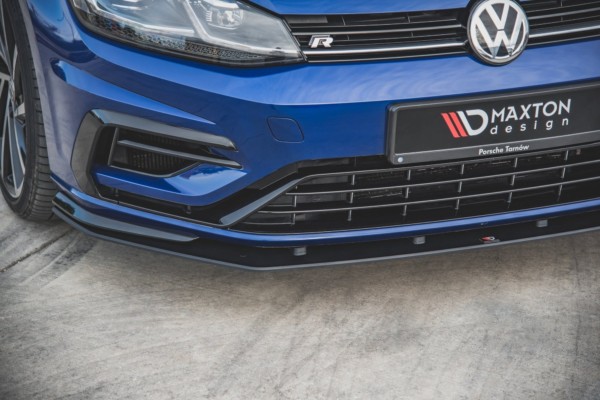 MAXTON DESIGN - Racing Durability Spoiler pod Predný náraznik   VW Golf 7 R / R-Line Facelift , Black – Obrázok 3