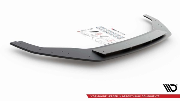 MAXTON DESIGN - Racing Durability Spoiler pod Predný náraznik   VW Golf 7 R / R-Line Facelift , Black – Obrázok 6