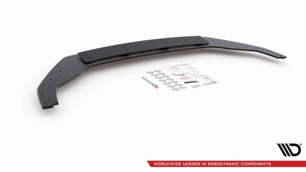 MAXTON DESIGN - Racing Durability Spoiler pod Predný náraznik   VW Golf 7 R / R-Line Facelift , Black – Obrázok 5