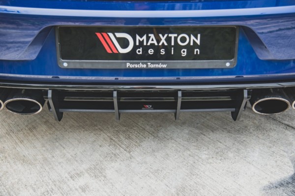 MAXTON DESIGN - Racing Durability Zadný difúzor VW Golf 7 R Facelift , Black – Obrázok 4