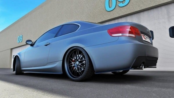 MAXTON DESIGN - Bočné difúzory zadného náraznika for vhodné pre BMW 3 E92 MPACK , Čierny lesk – Obrázok 2