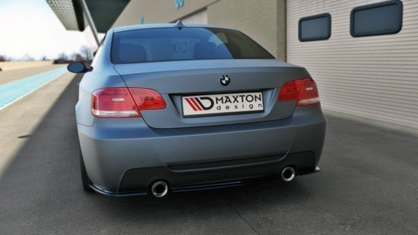 MAXTON DESIGN - Bočné difúzory zadného náraznika for vhodné pre BMW 3 E92 MPACK , Čierny lesk – Obrázok 3