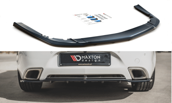 MAXTON DESIGN - Stredový spoiler pod zadný náraznik (with vertical bars) Opel Insignia Mk. 1 OPC Facelift , Čierny lesk