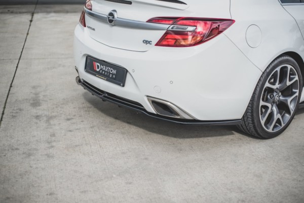 MAXTON DESIGN - Stredový spoiler pod zadný náraznik (with vertical bars) Opel Insignia Mk. 1 OPC Facelift , Čierny lesk – Obrázok 6