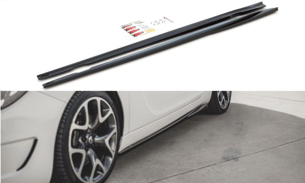MAXTON DESIGN - Lišty pod prahy Opel Insignia Mk. 1 OPC Facelift , Čierny lesk