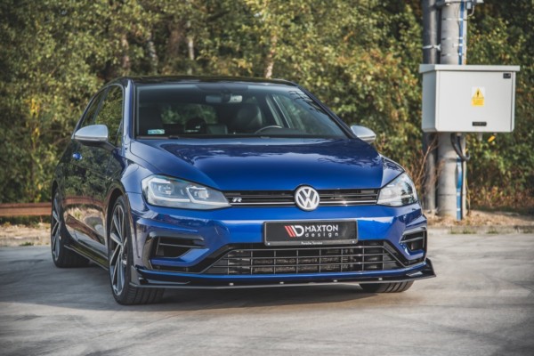 MAXTON DESIGN - Racing Durability Spoiler pod Predný náraznik   V.2 VW Golf 7 R / R-Line Facelift , Black – Obrázok 4