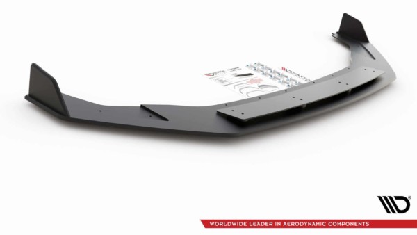MAXTON DESIGN - Racing Durability Spoiler pod Predný náraznik   V.2 VW Golf 7 R / R-Line Facelift , Black – Obrázok 6