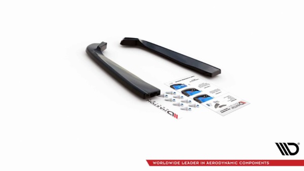 MAXTON DESIGN - Bočné difúzory zadného náraznika Ford Mustang Mk. 6 Facelift , Čierny lesk , – Obrázok 5