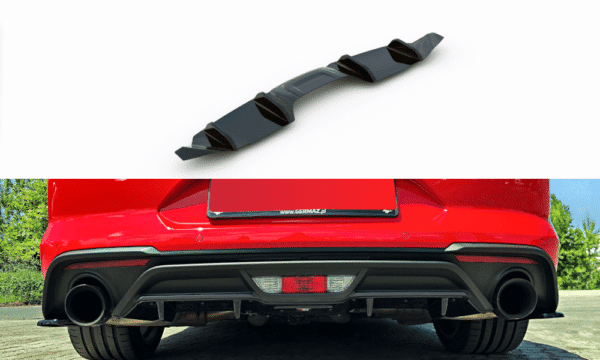 MAXTON DESIGN - Difúzor zadného náraznika  Ford Mustang Mk. 6 Facelift , 
Čierny lesk 
 
,