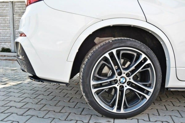 MAXTON DESIGN - Bočné difúzory zadného náraznika for vhodné pre BMW X4 M-PACK , Čierny lesk – Obrázok 4