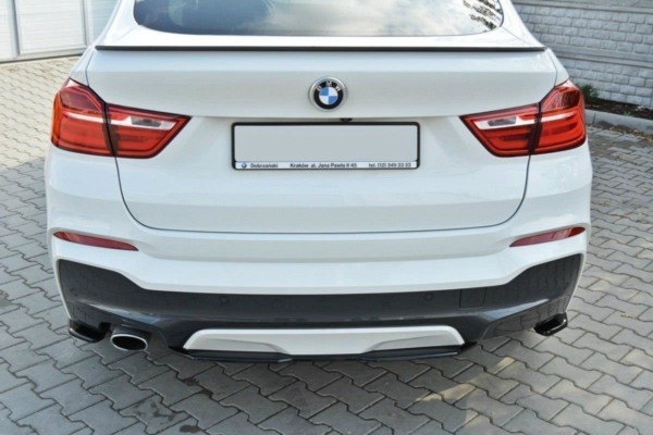 MAXTON DESIGN - Bočné difúzory zadného náraznika for vhodné pre BMW X4 M-PACK , Čierny lesk – Obrázok 5