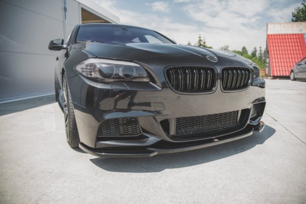 MAXTON DESIGN - Spoiler pod Predný náraznik   V.4 pre vhodné pre BMW 5 F10/F11 M-Pack , Čierny lesk – Obrázok 2