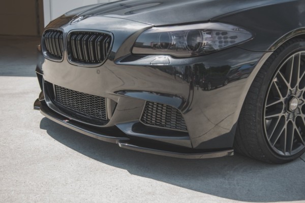 MAXTON DESIGN - Spoiler pod Predný náraznik   V.4 pre vhodné pre BMW 5 F10/F11 M-Pack , Čierny lesk – Obrázok 4