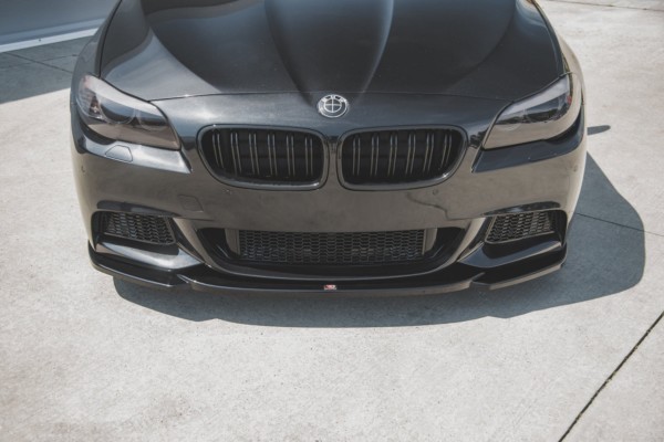 MAXTON DESIGN - Spoiler pod Predný náraznik   V.4 pre vhodné pre BMW 5 F10/F11 M-Pack , Čierny lesk – Obrázok 5
